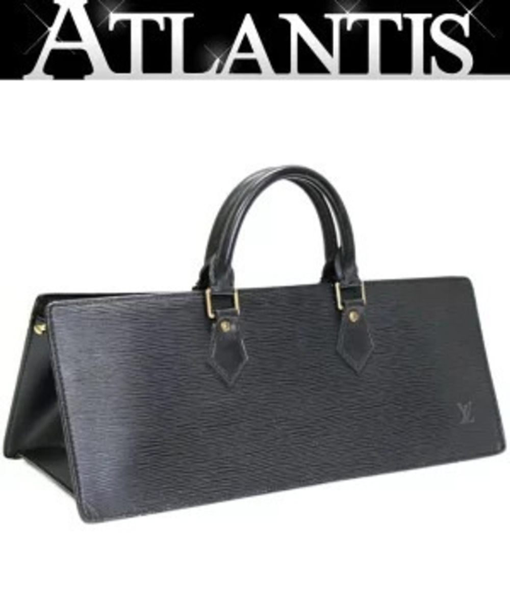 Louis Vuitton Sac Triangle Handbag Epi Leather Black